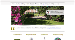 Desktop Screenshot of golfclub-hanau.de
